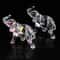 Crystal Charm Baby Elephant Figurine Cute Acrylic Mini Statue For Desk Home Decor 0