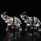 Crystal Charm Baby Elephant Figurine Cute Acrylic Mini Statue For Desk Home Decor 1