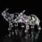 Crystal Charm Baby Elephant Figurine Cute Acrylic Mini Statue For Desk Home Decor 2