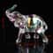 Crystal Charm Baby Elephant Figurine Cute Acrylic Mini Statue For Desk Home Decor 3