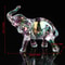 Crystal Charm Baby Elephant Figurine Cute Acrylic Mini Statue For Desk Home Decor 3