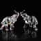 Crystal Charm Baby Elephant Figurine Cute Acrylic Mini Statue For Desk Home Decor 4