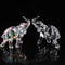 Crystal Charm Baby Elephant Figurine Cute Acrylic Mini Statue For Desk Home Decor 4