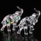 Crystal Charm Baby Elephant Figurine Cute Acrylic Mini Statue For Desk Home Decor 5