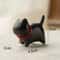 Whittle Charm Mini Wooden Cat Figurine HandCarved Natural Wood Animal Decor With Bell 7