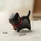 Whittle Charm Mini Wooden Cat Figurine HandCarved Natural Wood Animal Decor With Bell 7