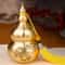 Golden Fortune Wu Lou Gourd Statue Feng Shui Brass Lucky Charm For Wealth Health Protection 1
