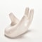 Elegant Hand Ceramic Air Plant Holder White Porcelain Tillandsia Stand For Desk Home Decor 2