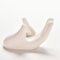 Elegant Hand Ceramic Air Plant Holder White Porcelain Tillandsia Stand For Desk Home Decor 3