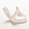 Elegant Hand Ceramic Air Plant Holder White Porcelain Tillandsia Stand For Desk Home Decor 5