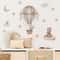 Dream Sky Balloon Animal Wall Stickers Cute Cartoon Nursery Decals For Kids Room Decor 4