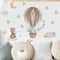 Dream Sky Balloon Animal Wall Stickers Cute Cartoon Nursery Decals For Kids Room Decor 5