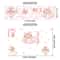 Dream Sky Balloon Animal Wall Stickers Cute Cartoon Nursery Decals For Kids Room Decor 19