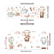 Dream Sky Balloon Animal Wall Stickers Cute Cartoon Nursery Decals For Kids Room Decor 20