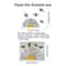 SunGlow Bee Sunflower Window Sticker Rainbow Static Cling Glass Decor For Bright Home Styling 6
