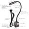 Modern LED Gooseneck Wall Reading Lamp Flexible Clamp Sconce Light With Switch For Bedside Use 5