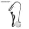 Modern LED Gooseneck Wall Reading Lamp Flexible Clamp Sconce Light With Switch For Bedside Use 8