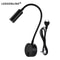 Modern LED Gooseneck Wall Reading Lamp Flexible Clamp Sconce Light With Switch For Bedside Use 9