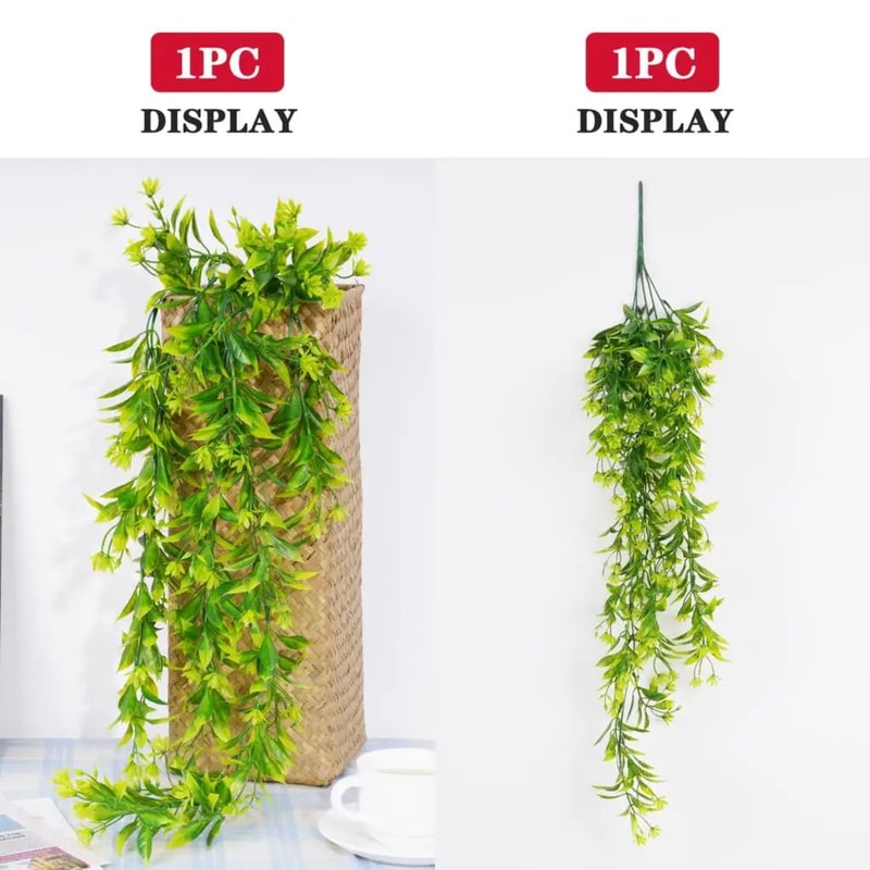 Lush Artificial Ivy Vine Wall Hanging Realistic Rattan Leaf Garland For Indoor Outdoor Decor 5