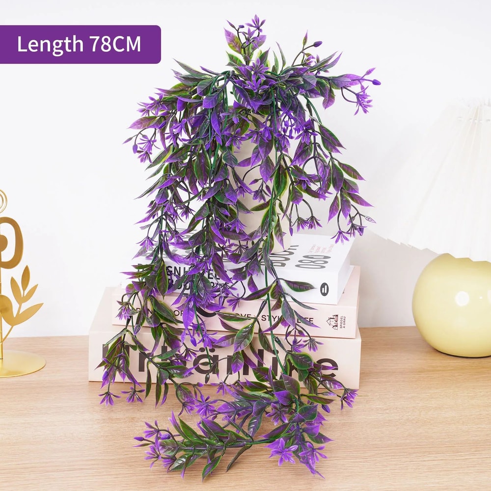 Lush Artificial Ivy Vine Wall Hanging Realistic Rattan Leaf Garland For Indoor Outdoor Decor 3
