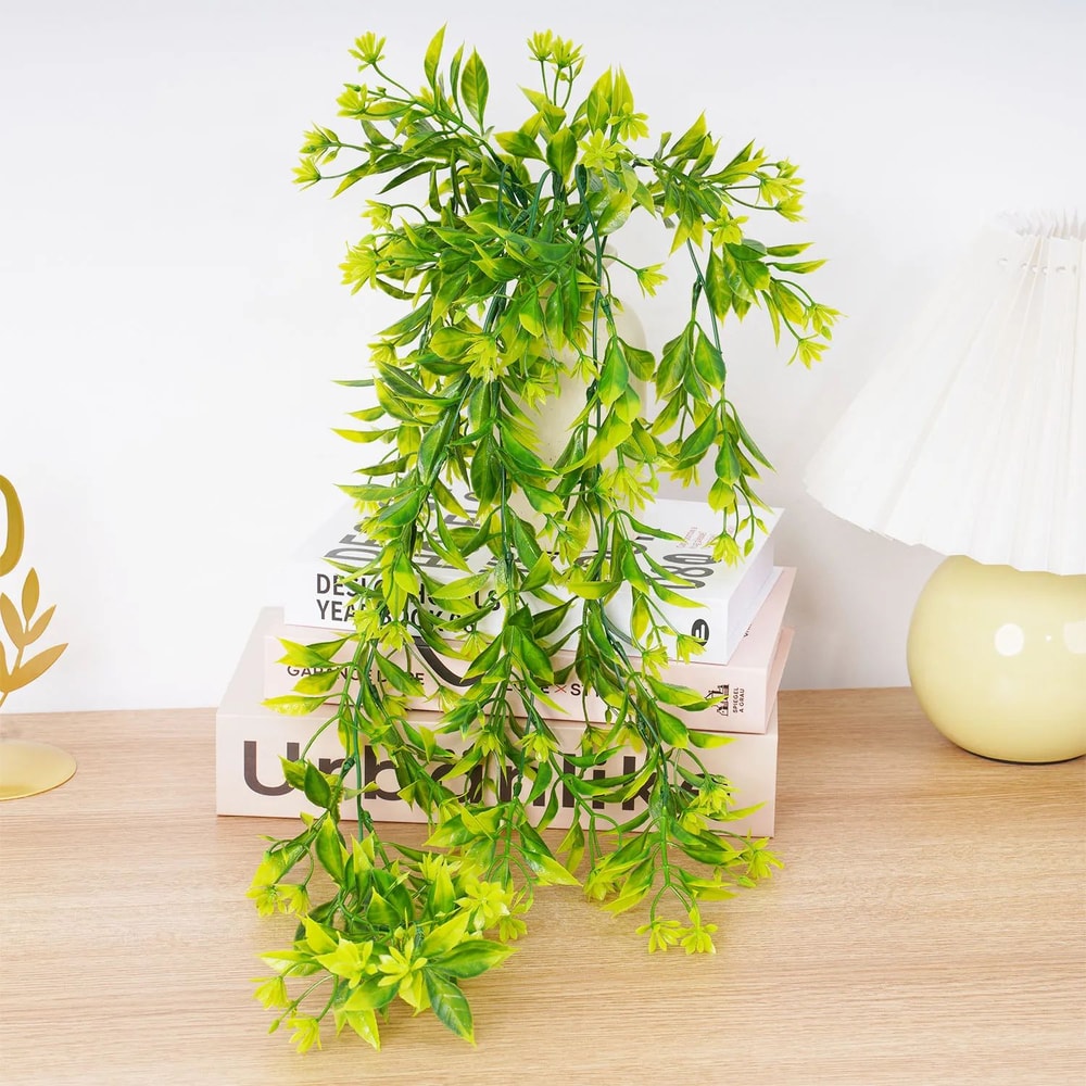 Lush Artificial Ivy Vine Wall Hanging Realistic Rattan Leaf Garland For Indoor Outdoor Decor 4