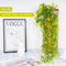 Lush Artificial Ivy Vine Wall Hanging Realistic Rattan Leaf Garland For Indoor Outdoor Decor 7