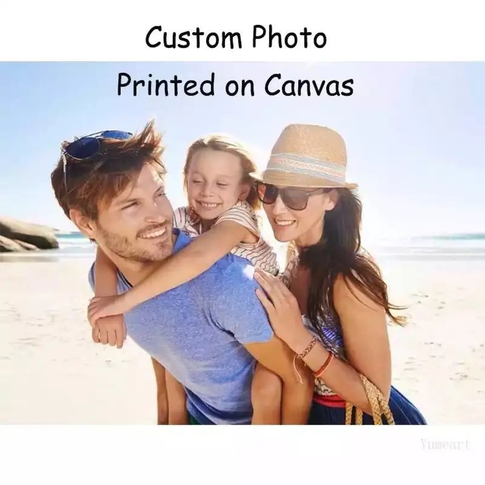Custom Photo Canvas Print Wall Art Personalized Waterproof Portrait Painting For Home Office Deco 1