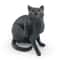 Cute Realistic Lying Cat Figurine Mini Simulation Pet Ornament For Desk Car Decor 4