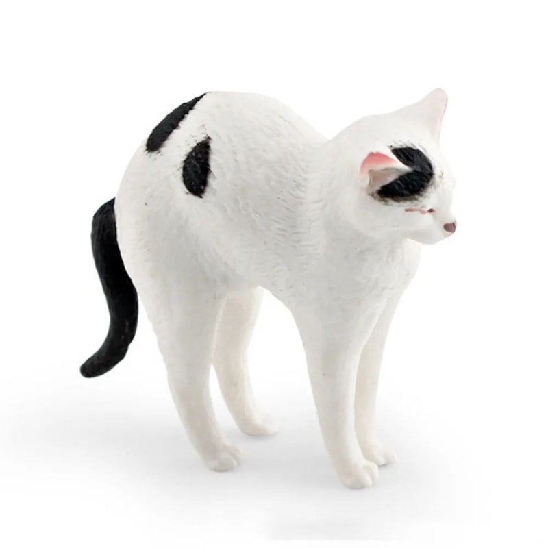 Cute Realistic Lying Cat Figurine Mini Simulation Pet Ornament For Desk Car Decor 13
