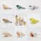 Handmade Wooden Bird Figurine Nordic Style HandCarved Basswood Bird Decor Gift 1