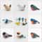 Handmade Wooden Bird Figurine Nordic Style HandCarved Basswood Bird Decor Gift 2