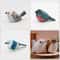 Handmade Wooden Bird Figurine Nordic Style HandCarved Basswood Bird Decor Gift 4