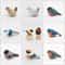 Handmade Wooden Bird Figurine Nordic Style HandCarved Basswood Bird Decor Gift 5