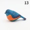 Handmade Wooden Bird Figurine Nordic Style HandCarved Basswood Bird Decor Gift 18