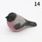 Handmade Wooden Bird Figurine Nordic Style HandCarved Basswood Bird Decor Gift 19