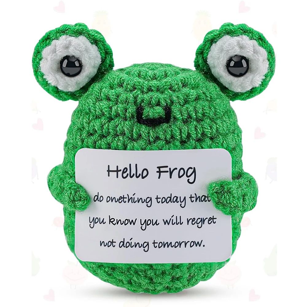 Handmade Crochet Plush Emotional Support Gift Cute Mini Desk Decor Comfort Companion 15