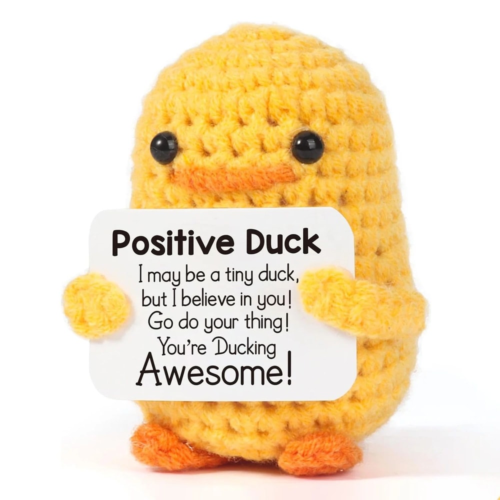 Handmade Crochet Plush Emotional Support Gift Cute Mini Desk Decor Comfort Companion 9