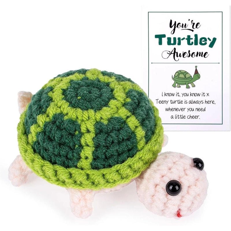 Handmade Crochet Plush Emotional Support Gift Cute Mini Desk Decor Comfort Companion 11