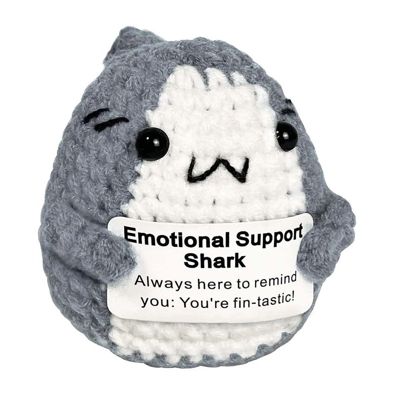 Handmade Crochet Plush Emotional Support Gift Cute Mini Desk Decor Comfort Companion 12