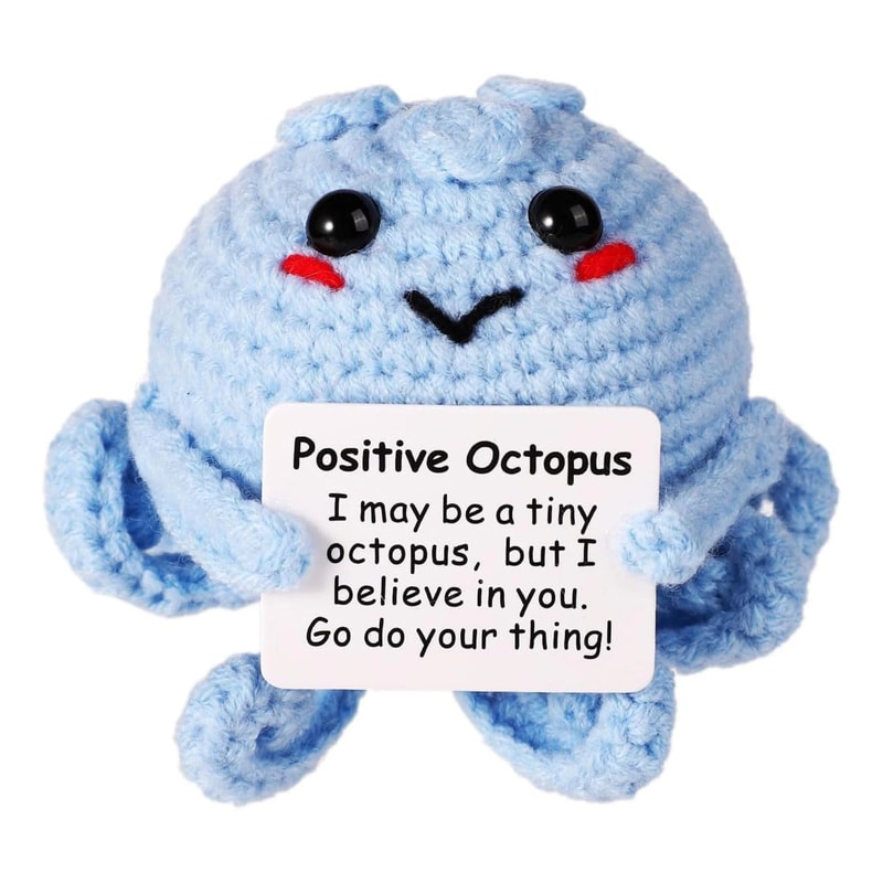 Handmade Crochet Plush Emotional Support Gift Cute Mini Desk Decor Comfort Companion 13