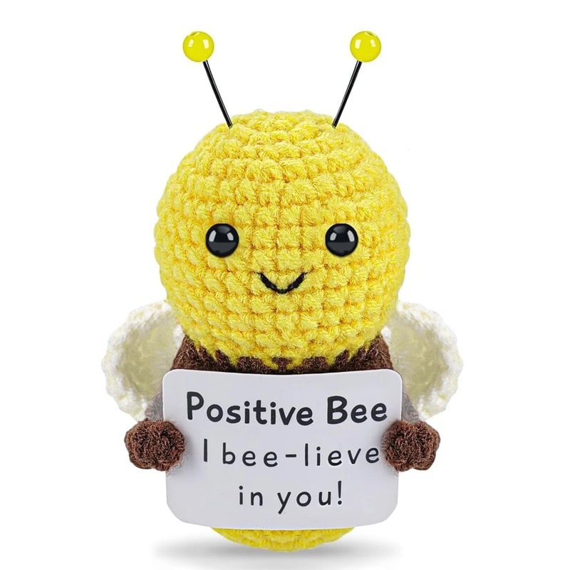 Handmade Crochet Plush Emotional Support Gift Cute Mini Desk Decor Comfort Companion 14
