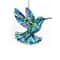 Cute Acrylic Bird Flower Hanging Pendant 2D Flat Cartoon Ornament For Car Window Gift Decor 7