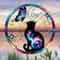 Cute Acrylic Bird Flower Hanging Pendant 2D Flat Cartoon Ornament For Car Window Gift Decor 12