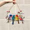 Cute Acrylic Bird Flower Hanging Pendant 2D Flat Cartoon Ornament For Car Window Gift Decor 17
