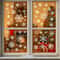 Christmas Snowflake Window Stickers Festive White PVC Glass Decals For Holiday Home Decor 5