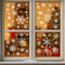 Christmas Snowflake Window Stickers Festive White PVC Glass Decals For Holiday Home Decor 5