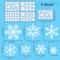 Christmas Snowflake Window Stickers Festive White PVC Glass Decals For Holiday Home Decor 6