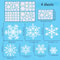 Christmas Snowflake Window Stickers Festive White PVC Glass Decals For Holiday Home Decor 6