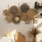 Boho Woven Wall Basket Decor Set Handmade Seagrass Hanging Baskets For Rustic Farmhouse Walls 5