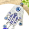 Evil Eye Hamsa Hand Wind Chime Wall Decor Geometric Metal Hanging Ornament For Protection Meditat 1